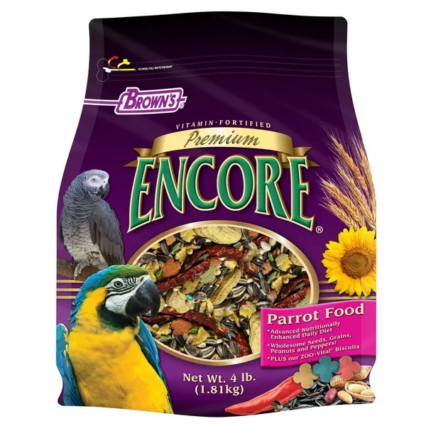 4 Lb F.M. Brown Encore Premium Parrot - Treat